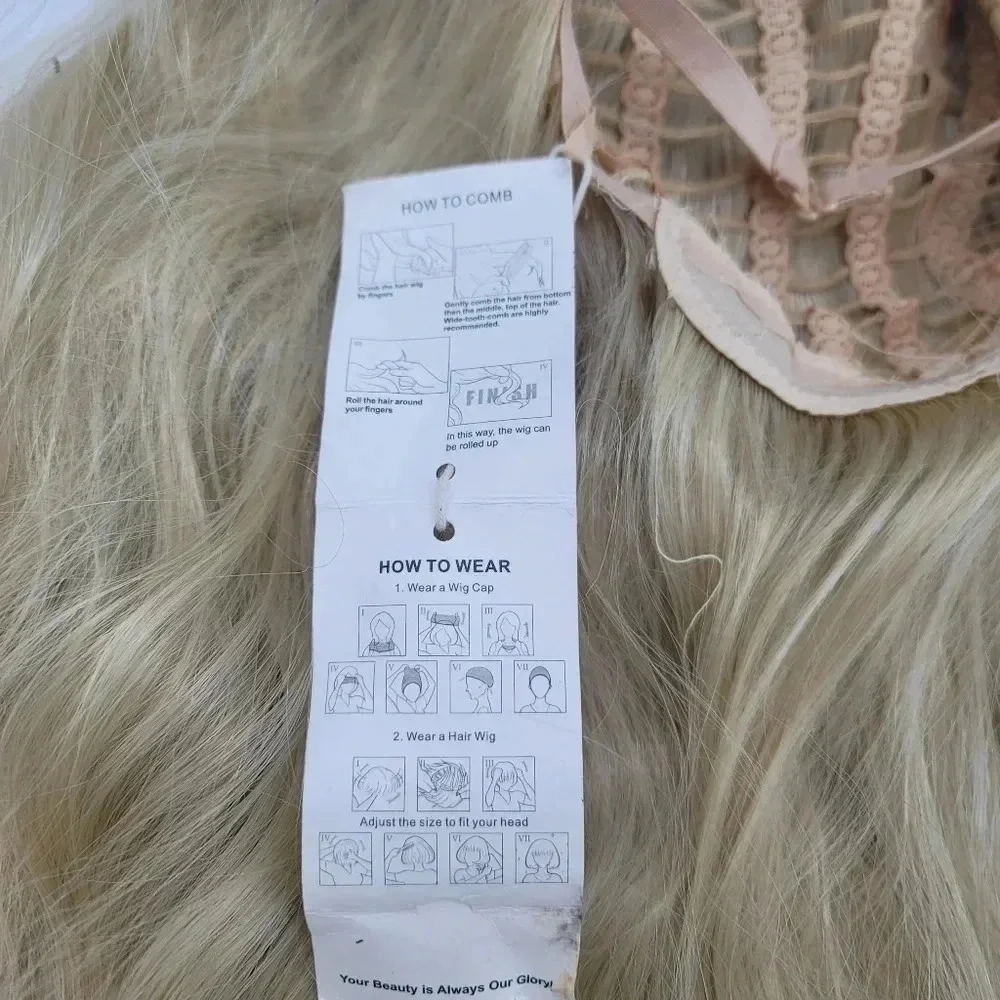 aSulis Natural Long Wavy Curly Wig Dark Roots Ombre Ash Blonde Wig Synthetic 28
